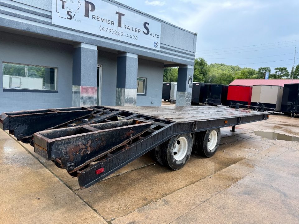 Used 1979 Other 18'+6' X 96" Pintle Hitch Equipment Trailer Equipment Trailer