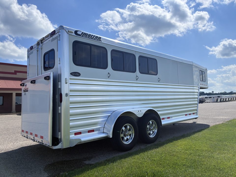 Used 2020 Cimarron Trailers 3H Slant Load GN Horse Trailer