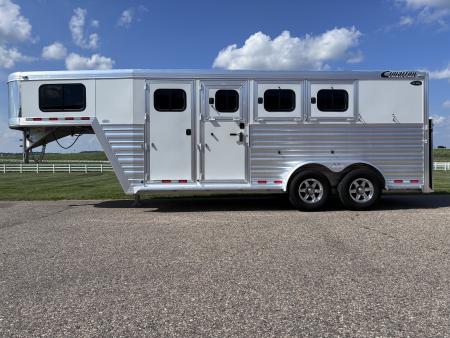 Used 2020 Cimarron Trailers 3H Slant Load GN Horse Trailer