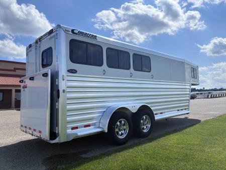 Used 2020 Cimarron Trailers 3H Slant Load GN Horse Trailer