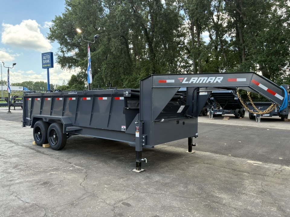 New 2026 Lamar Trailers 83"X16' DT-14k Telescopic Dump Trailer