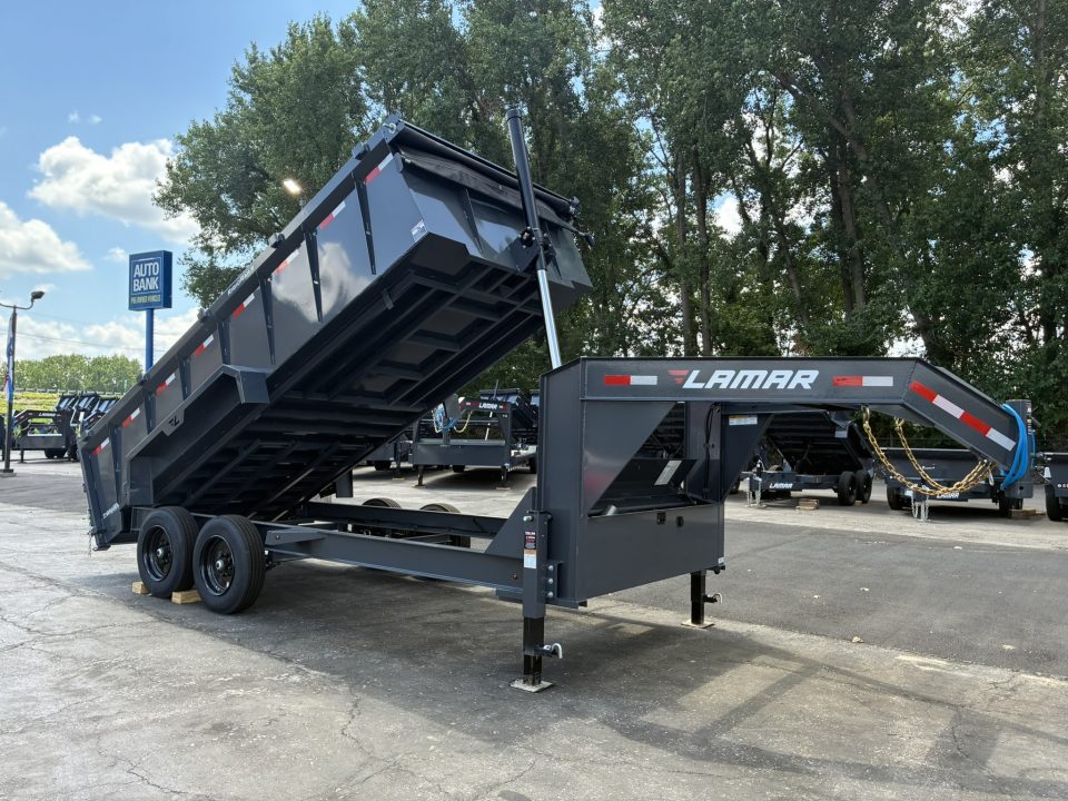 New 2026 Lamar Trailers 83"X16' DT-14k Telescopic Dump Trailer