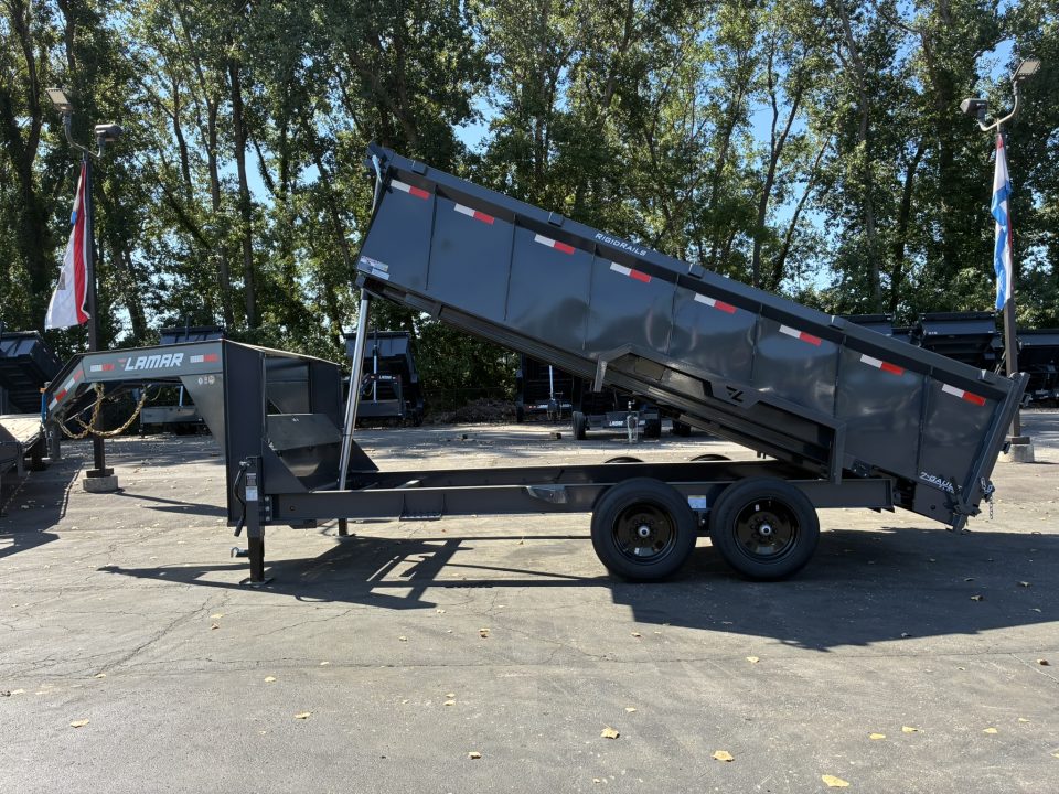 New 2027 Lamar Trailers 83"X16' DT-14k Gooseneck Dump Trailer