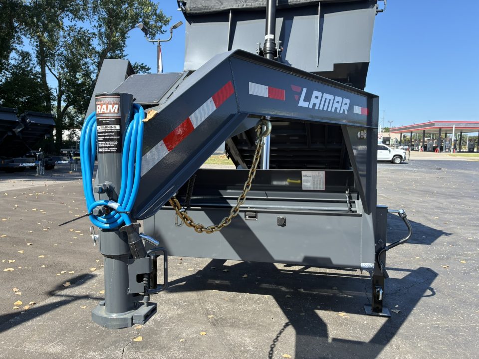 New 2027 Lamar Trailers 83"X16' DT-14k Gooseneck Dump Trailer