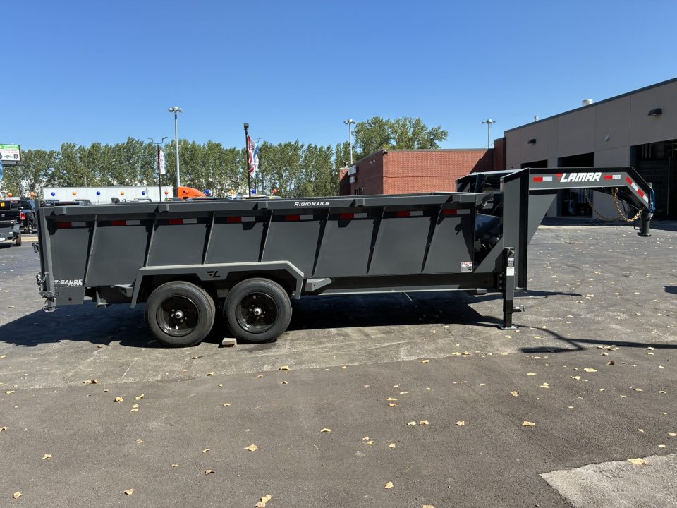 New 2027 Lamar Trailers 83"X16' DT-14k Gooseneck Dump Trailer