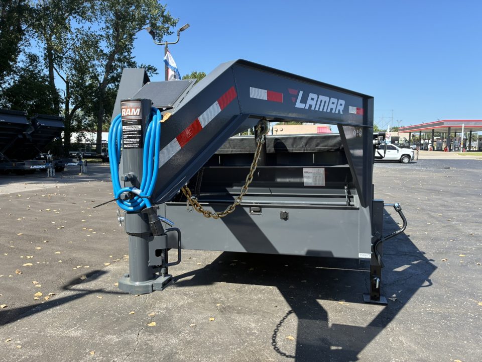 New 2027 Lamar Trailers 83"X16' DT-14k Gooseneck Dump Trailer