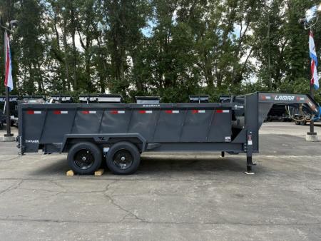 New 2026 Lamar Trailers 83"X16' DT-14k Telescopic Dump Trailer