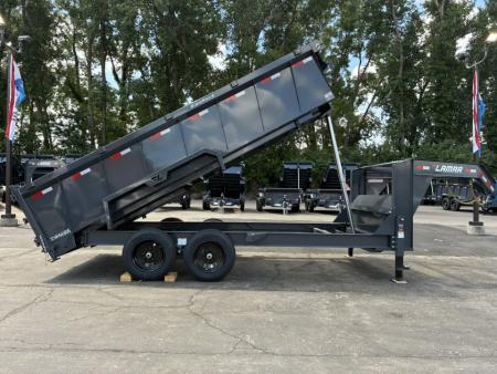 New 2026 Lamar Trailers 83"X16' DT-14k Telescopic Dump Trailer