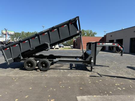 New 2027 Lamar Trailers 83"X16' DT-14k Gooseneck Dump Trailer