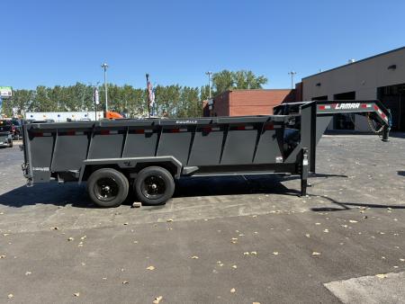 New 2027 Lamar Trailers 83"X16' DT-14k Gooseneck Dump Trailer
