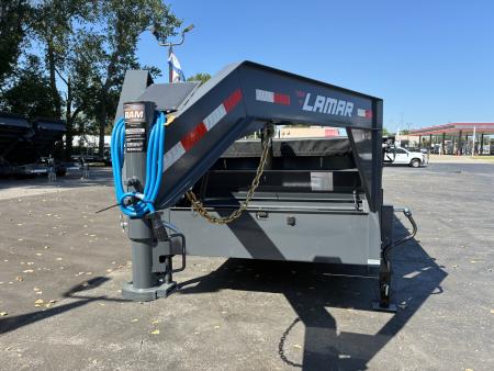 New 2027 Lamar Trailers 83"X16' DT-14k Gooseneck Dump Trailer