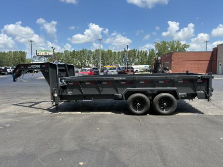 New 2026 Lamar Trailers 83"X16' DT-14k Telescopic Gooseneck Dump Trailer