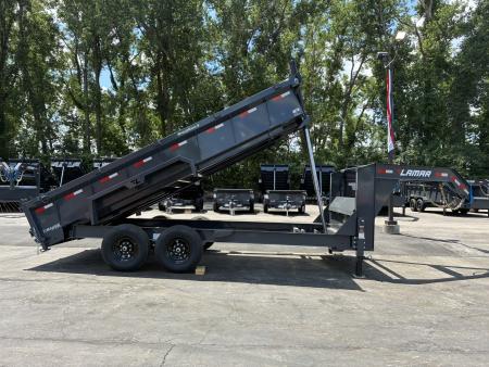 New 2026 Lamar Trailers 83 X16' DT-14k Telescopic Gooseneck Dump Trailer
