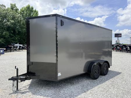 New 2026 Cargo United 7x14 TA (7FT HT) BLACKOUT .80 Polycore Cargo / Enclosed Trailer