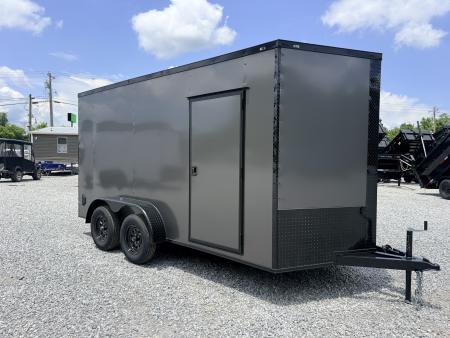 New 2026 Cargo United 7x14 TA (7FT HT) BLACKOUT .80 Polycore Cargo / Enclosed Trailer