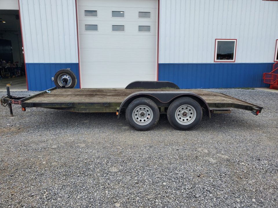 Used 2014 Quality Trailers Economy Wood Deck Car Hauler / 7000 GVWR / 16'