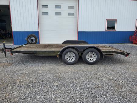Used 2014 Quality Trailers Economy Wood Deck Car Hauler / 7000 GVWR / 16'