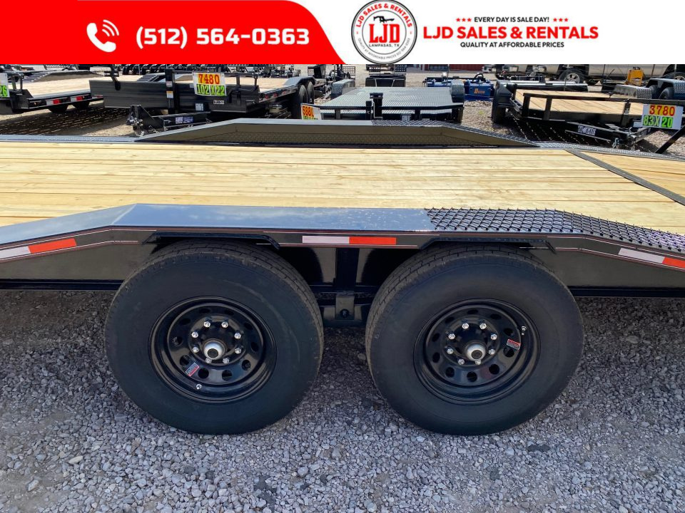 New 2026 Lion - 102" X 24 - 14K GVWR - Equipment Trailer - Stand Up Ramps