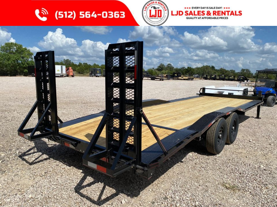 New 2026 Lion - 102" X 24 - 14K GVWR - Equipment Trailer - Stand Up Ramps