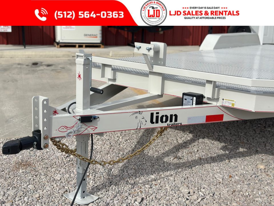 New 2026 Lion 83 x 20 Car Hauler - 12K GVWR - Split Dovetail