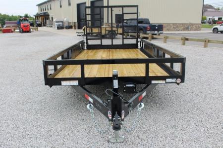 New 2026 Sure-Trac 7' x 16' Tandem Axle Tube Top Landscape Utility Trailer - 9900# GVW