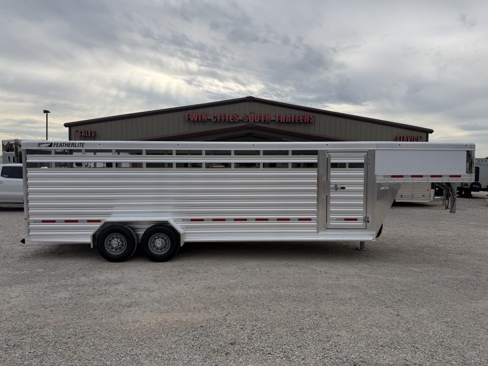 New 2026 Featherlite 24' Stock Trailer