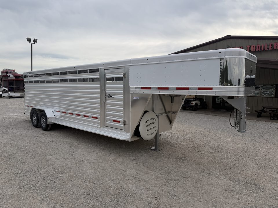 New 2026 Featherlite 24' Stock Trailer