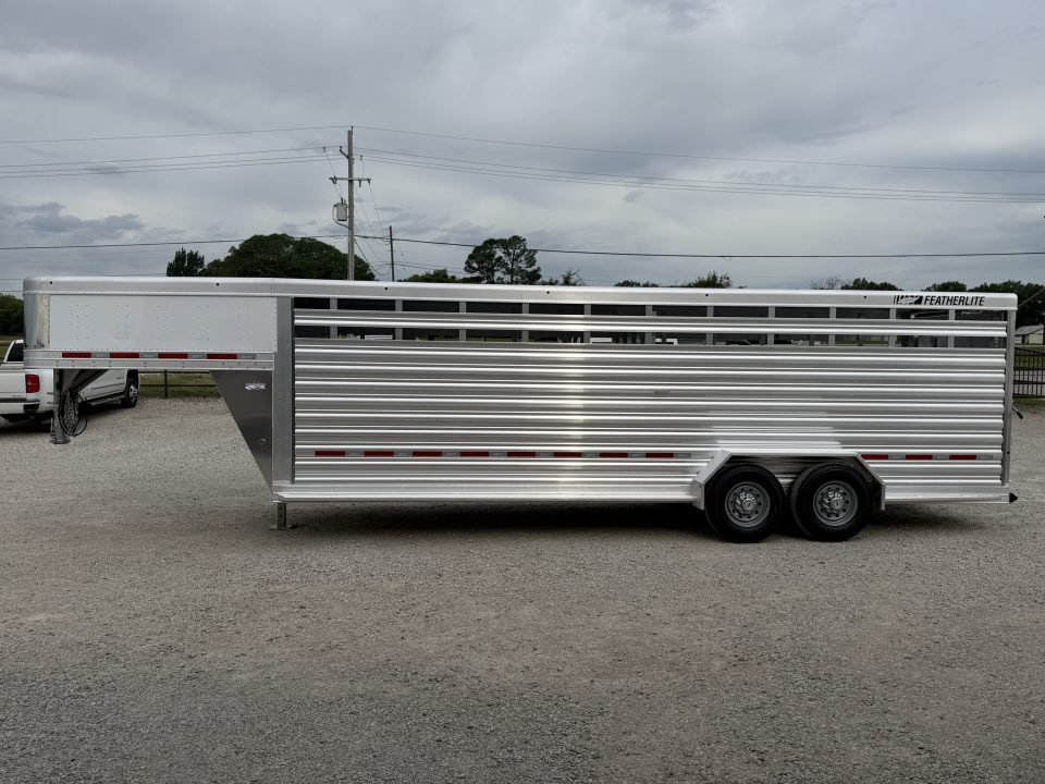 New 2026 Featherlite 24' Stock Trailer