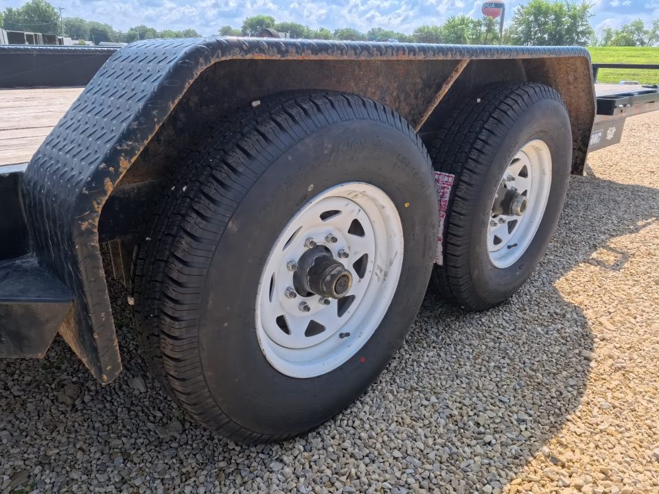 Used 2014 Sure-Trac 81" x 20' Equipment Trailer with 14K GVWR, and NEW Tires