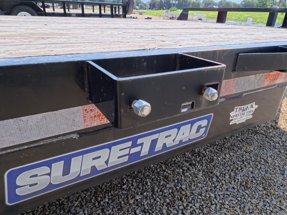 Used 2014 Sure-Trac 81" x 20' Equipment Trailer with 14K GVWR, and NEW Tires