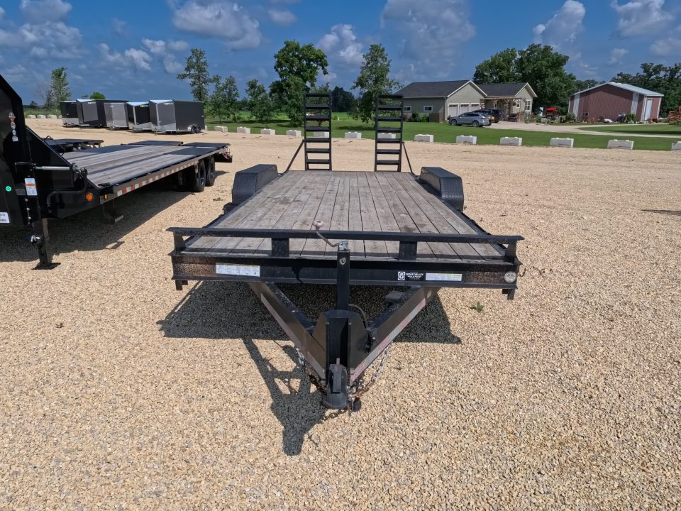 Used 2014 Sure-Trac 81" x 20' Equipment Trailer with 14K GVWR, and NEW Tires