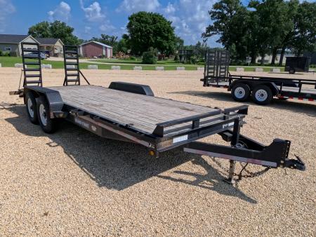 Used 2014 Sure-Trac 81" x 20' Equipment Trailer with 14K GVWR, and NEW Tires