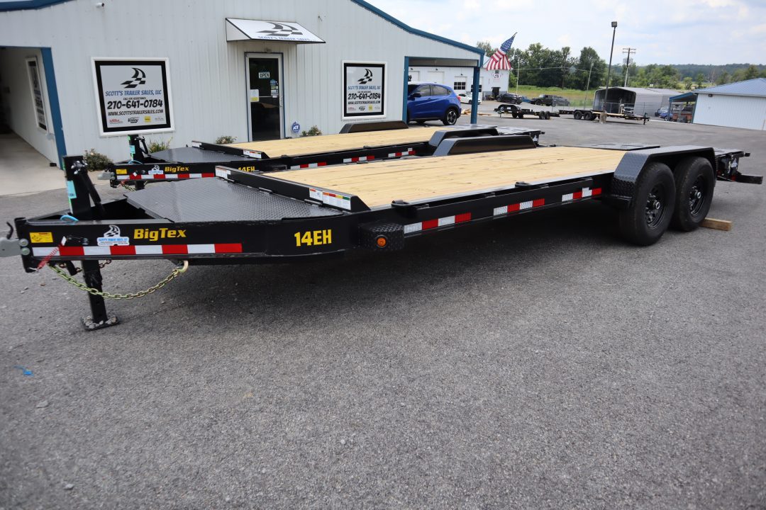 New 2027 Big Tex 14EH 20' Equipment Trailer w/ Mega Ramps