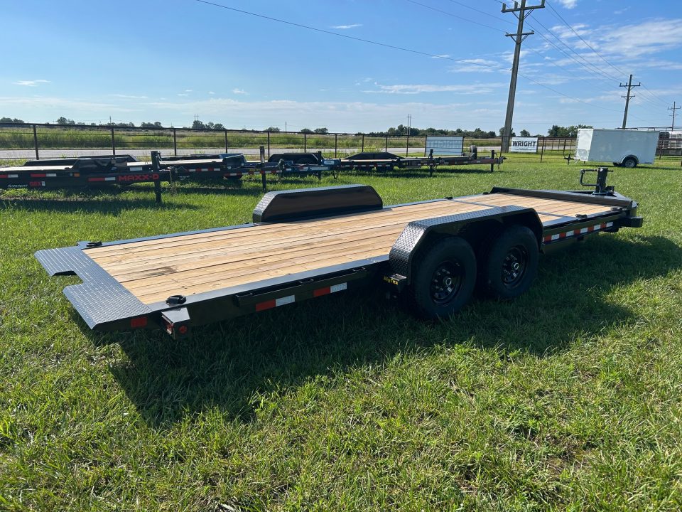 Used 2027 Big Tex 83x20 Tandem 15.4K I-Beam Gravity Tilt w/ 4' Staionary, Toolbox, & Fork Holders