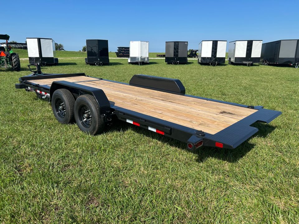 Used 2027 Big Tex 83x20 Tandem 15.4K I-Beam Gravity Tilt w/ 4' Staionary, Toolbox, & Fork Holders
