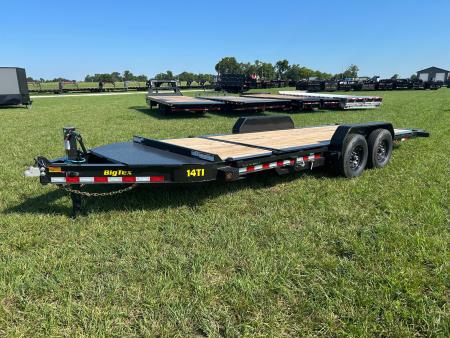 Used 2027 Big Tex 83x20 Tandem 15.4K I-Beam Gravity Tilt w/ 4' Staionary, Toolbox, & Fork Holders