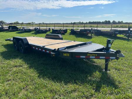 Used 2027 Big Tex 83x20 Tandem 15.4K I-Beam Gravity Tilt w/ 4' Staionary, Toolbox, & Fork Holders