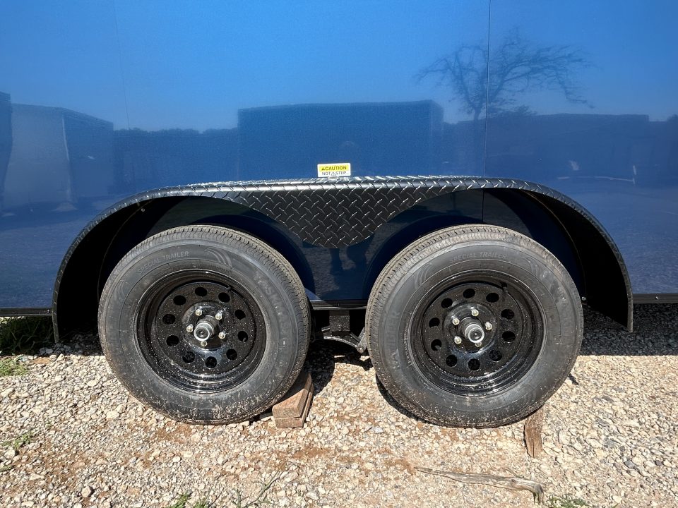New 2026 Family Trailer 7x16 Tandem Axle Cargo / Enclosed Trailer-Screwless Exterior-Blackout Pkg-Rear Spoiler