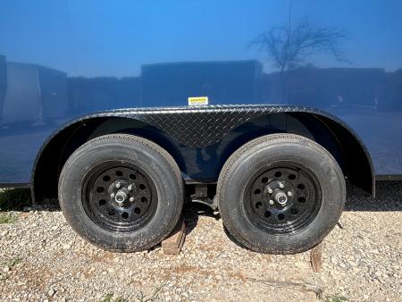 New 2026 Family Trailer 7x16 Tandem Axle Cargo / Enclosed Trailer-Screwless Exterior-Blackout Pkg-Rear Spoiler
