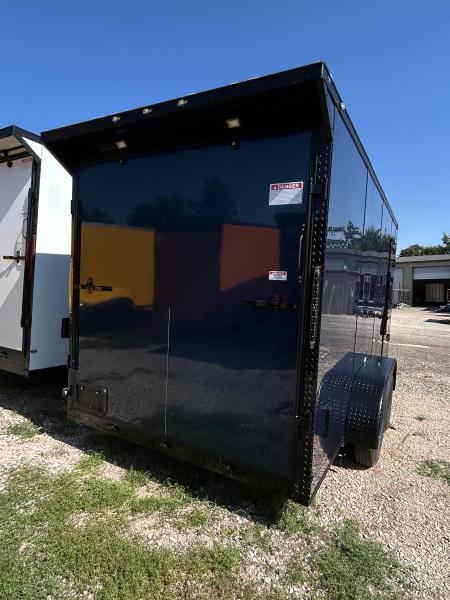 New 2026 Family Trailer 7x16 Tandem Axle Cargo / Enclosed Trailer-Screwless Exterior-Blackout Pkg-Rear Spoiler