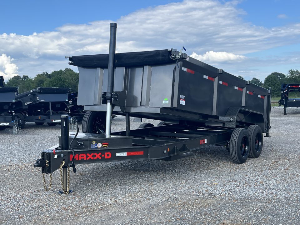 New 2027 MAXX-D 83"X16' 17.5K Telescopic Dump Trailer HYD JACK