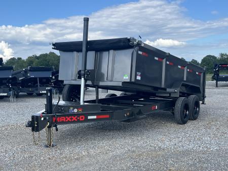 New 2027 MAXX-D 83"X16' 17.5K Telescopic Dump Trailer HYD JACK