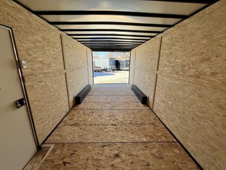 New NEW 2026 AERO 8.5x20 +2’V, 7’ TALL, 3/8 wood walls QUALITY Enclosed Rear Ramp Car Hauler Cargo Trailer