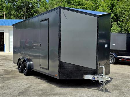 New 7.5 X 20 CARGO ENCLOSED ALL ALUMINUM 2026 LIGHTNING 3500# AXLES REAR RAMP DOOR