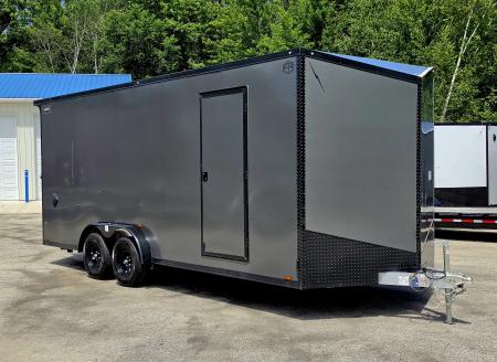 New 7.5 X 20 CARGO ENCLOSED ALL ALUMINUM 2026 LIGHTNING 3500# AXLES REAR RAMP DOOR