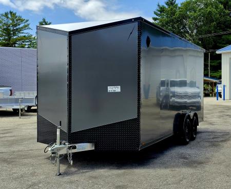 New 7.5 X 20 CARGO ENCLOSED ALL ALUMINUM 2026 LIGHTNING 3500# AXLES REAR RAMP DOOR