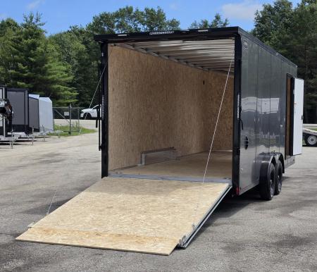 New 7.5 X 20 CARGO ENCLOSED ALL ALUMINUM 2026 LIGHTNING 3500# AXLES REAR RAMP DOOR
