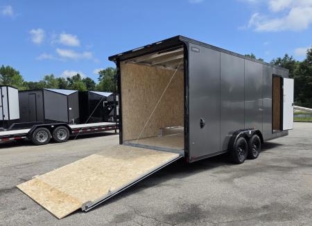 New 7.5 X 20 CARGO ENCLOSED ALL ALUMINUM 2026 LIGHTNING 3500# AXLES REAR RAMP DOOR