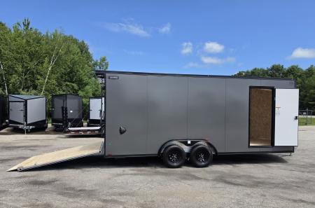 New 7.5 X 20 CARGO ENCLOSED ALL ALUMINUM 2026 LIGHTNING 3500# AXLES REAR RAMP DOOR
