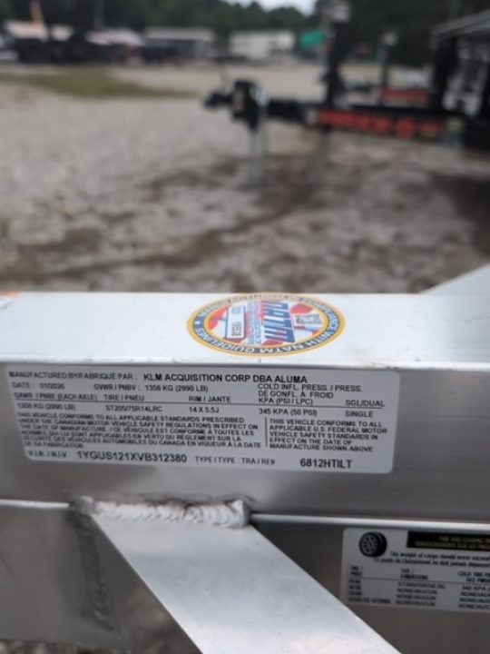 New 2027 Aluma 6812H-TILT-S Tilt Trailer